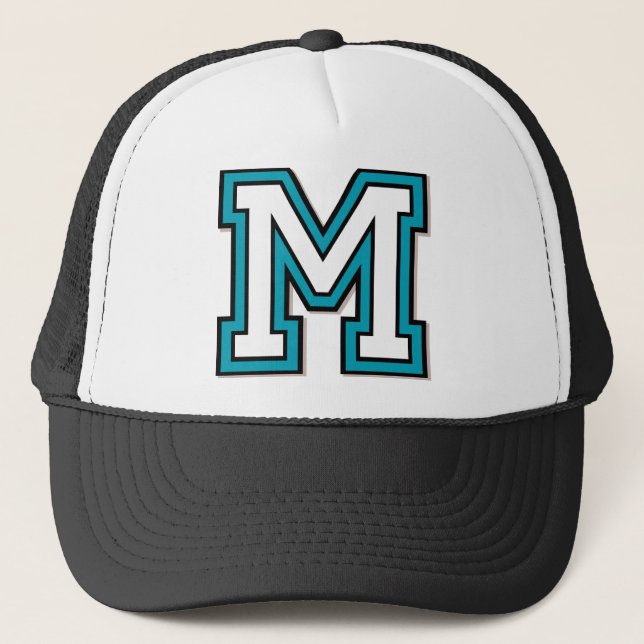 Gorra De Camionero Letra "M" inicial (Anverso)