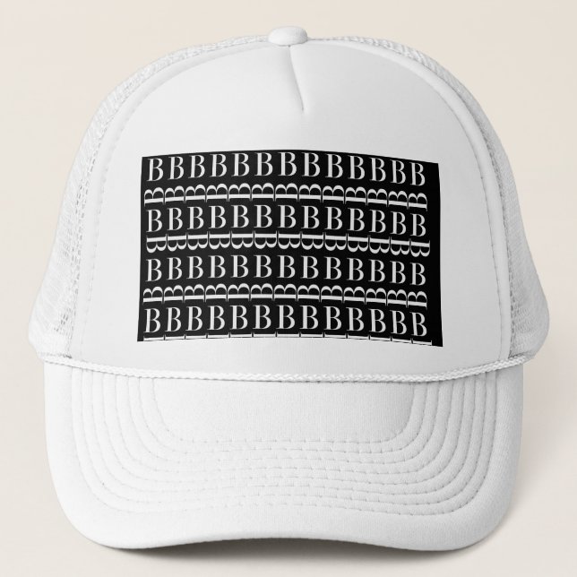 Gorra De Camionero Letra monográfica inicial B (Anverso)