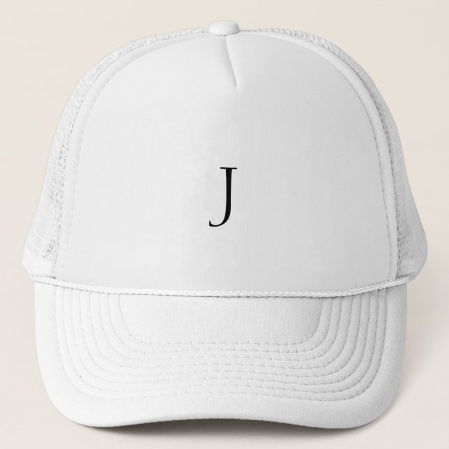 Gorra De Camionero Letra monograma Personalizado J (Anverso)
