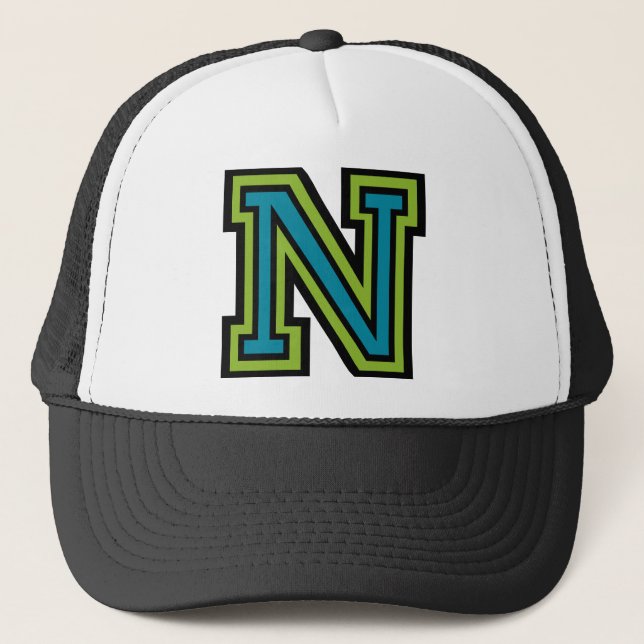 Gorra De Camionero Letra "N" inicial (Anverso)