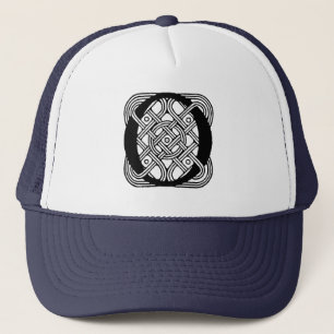 Gorra De Camionero Letra O Monograma de Nudo Céltico Vintage