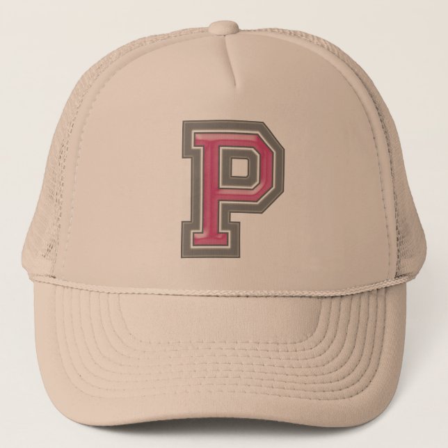 Gorra De Camionero Letra "P" (Anverso)