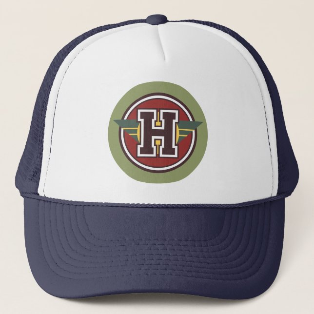 Gorra De Camionero Letra personalizado "H" (Anverso)