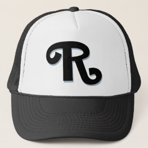 Gorra De Camionero Letra personalizado "R"
