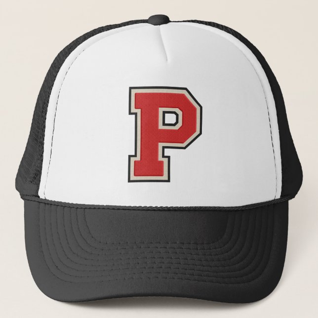Gorra De Camionero Letra roja P (Anverso)