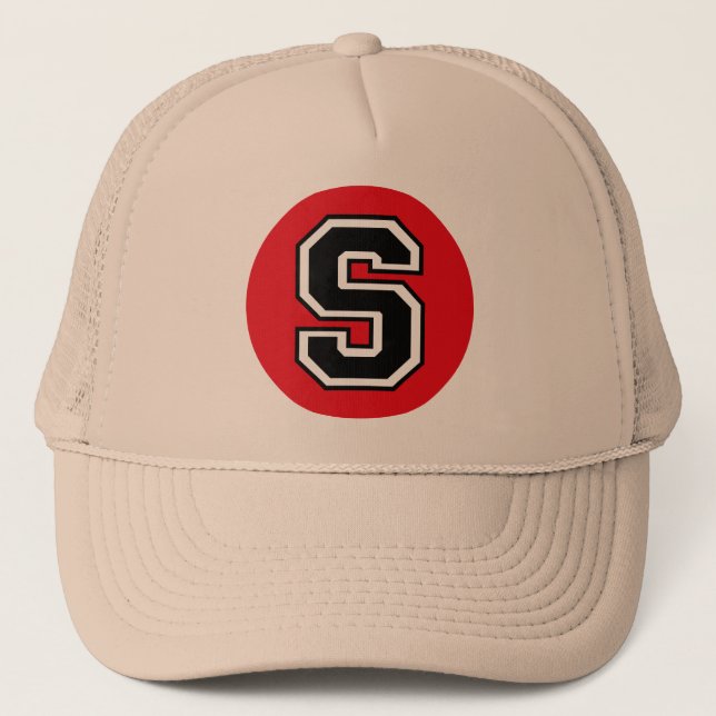 Gorra De Camionero Letra "S" (Anverso)