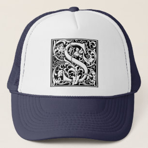 Gorra De Camionero Letra S monograma inicial