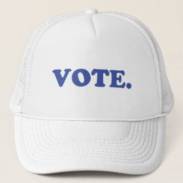 Gorra De Camionero letras azules de "votación" -