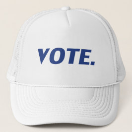 Gorra De Camionero letras azules de "votación"