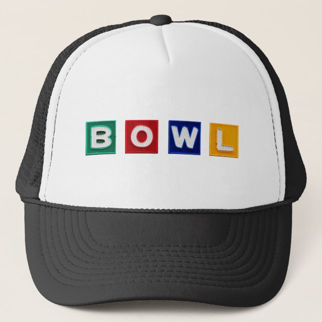 Gorra De Camionero Letras B O W L (Anverso)