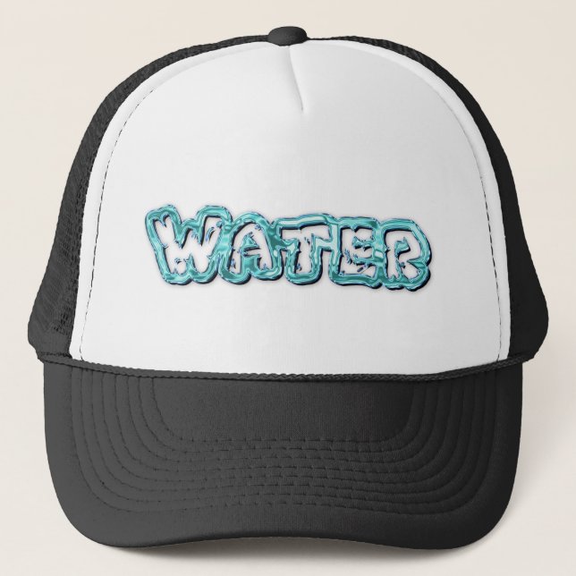 Gorra De Camionero Letras de agua potable (Anverso)