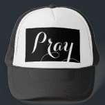 Gorra De Camionero letras de guiones de PRAY elegantes |<br><div class="desc">la escritura de PRAY sofisticada; personaliza con tu propio mensaje especial!</div>