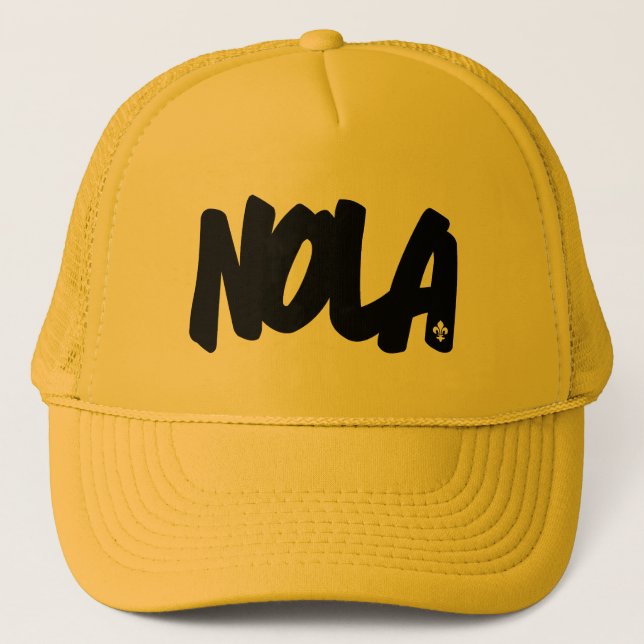 Gorra De Camionero Letras de NOLA (Anverso)
