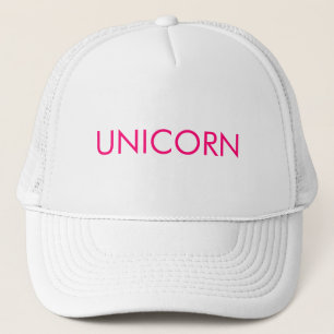 Gorra De Camionero Letras minimalistas de fucsia de rosa caliente "Un