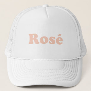 Gorra De Camionero Letras rosa pálido Rosa