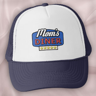 Gorra De Camionero Letrero de la Cafetería de Mamá