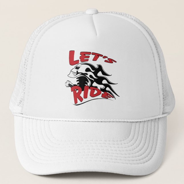 Gorra De Camionero Lets Ride (Anverso)
