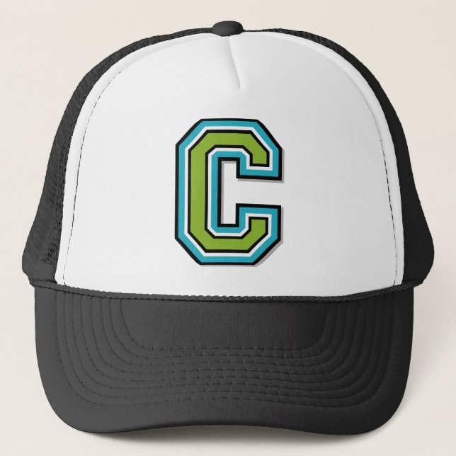 Gorra De Camionero Letter "C" Monogram (Anverso)