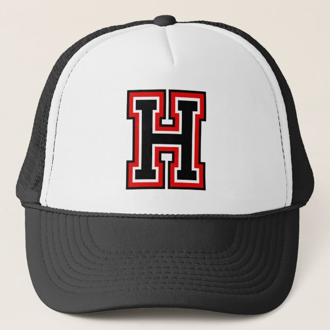 Gorra De Camionero Letter "H" Initial (Anverso)