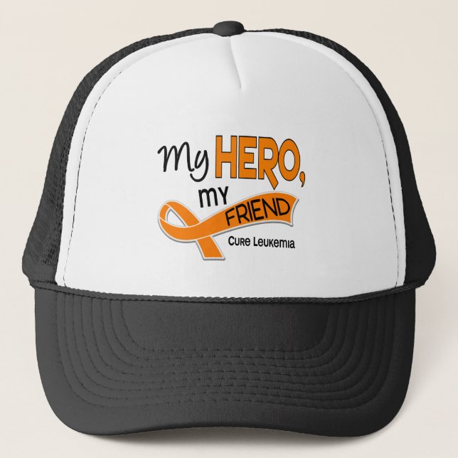 Gorra De Camionero Leucemia MI HÉROE MI AMIGO 42 (Anverso)