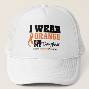 Gorra De Camionero Leucemia Que Uso Naranja Para Mi Hija