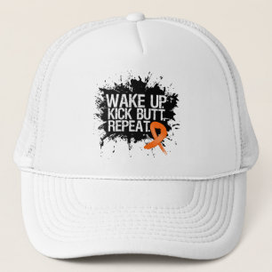 Gorra De Camionero Leukemia Despierta Patosa Butt Repetir