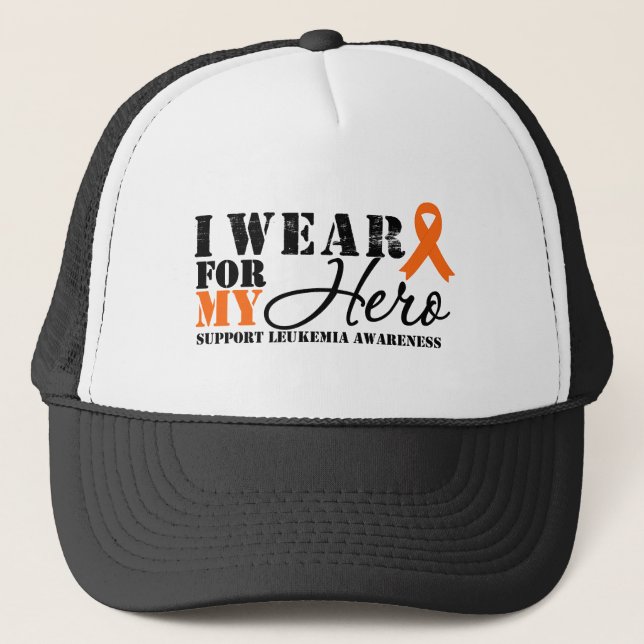 Gorra De Camionero Leukemia Hero Ribbon (Anverso)