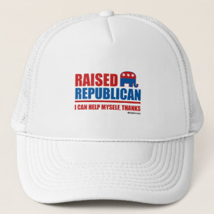 Gorra De Camionero Levantado Republicano. Puedo ayudarme.
