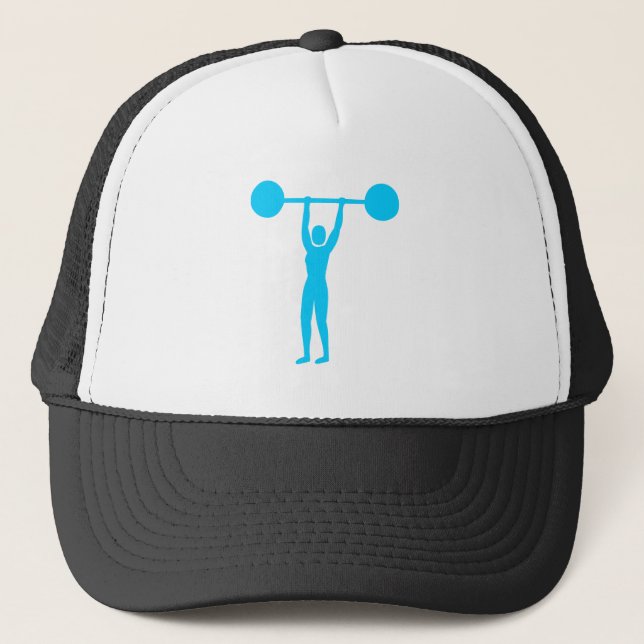 Gorra De Camionero Levantamiento de peso 02 - Azul cielo (Anverso)