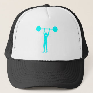 Gorra De Camionero Levantamiento de peso 02 - cian