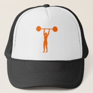 Gorra De Camionero Levantamiento de peso 02 - Naranja