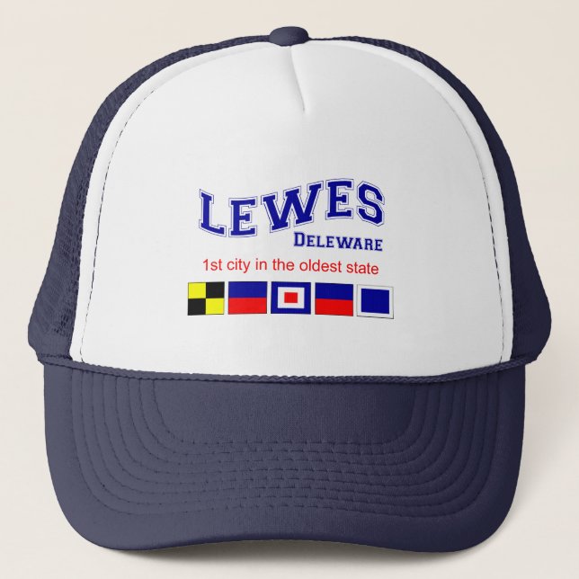 Gorra De Camionero Lewes, DE (Anverso)