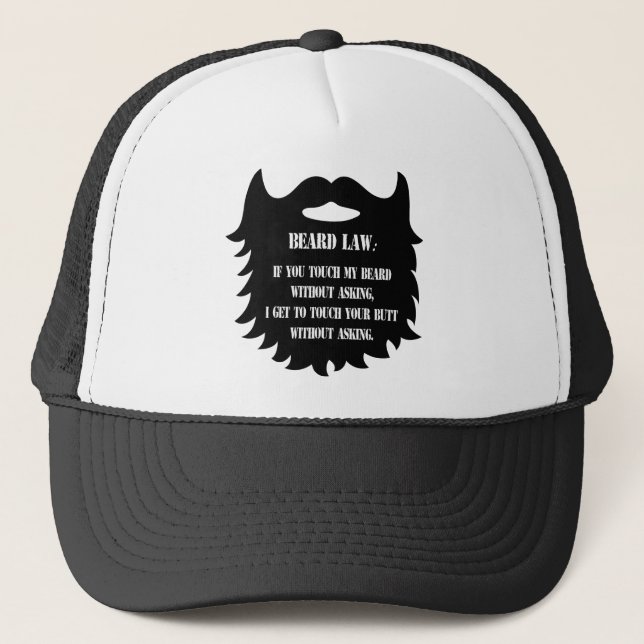 Gorra De Camionero Ley de la barba (Anverso)
