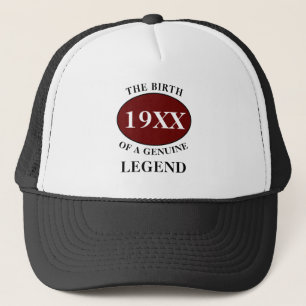 Gorra De Camionero Leyenda de cumpleaños cualquier año Humor Padre Ro