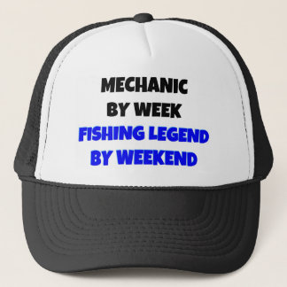 Gorra De Camionero Leyenda de pesca mecánica por semana antes del fin