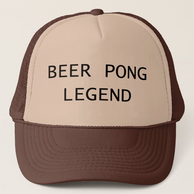 Gorra De Camionero Leyenda de Pong de la cerveza (Anverso)