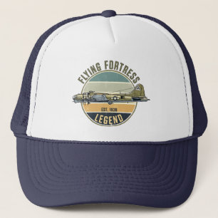 Gorra De Camionero Leyenda del B-17 Fortaleza Volante Vintage