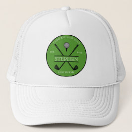 Gorra De Camionero Leyenda del Golf Cross Club Verde