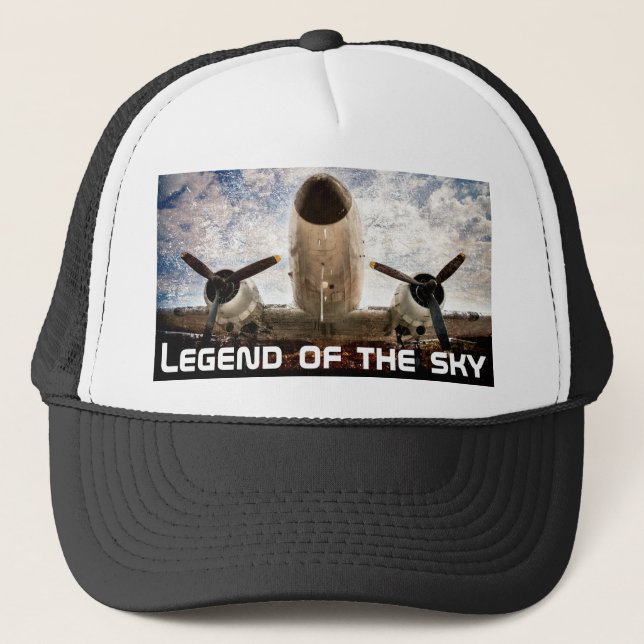 Gorra De Camionero Leyenda del personalizable del cielo (Anverso)