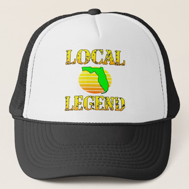 Gorra De Camionero Leyenda local de Florida #USAPatriotGraphics © (Anverso)