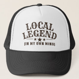 Gorra De Camionero Leyenda Local (En Mi Propia Mente) Gráfica Occiden