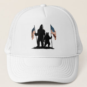 Gorra De Camionero Leyenda norteamericana con grizzly