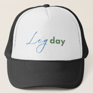 Gorra De Camionero Leyenda tipográfica en azul y verde