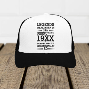 Gorra De Camionero Leyendas personalizados nacieron en la edad de mes
