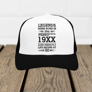 Gorra De Camionero Leyendas personalizados nacieron en la edad de mes