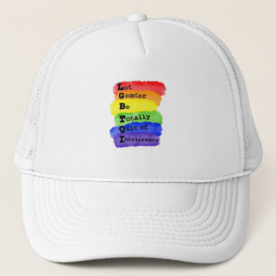 Gorra De Camionero LGBTQ -Dejemos Que El Género Se Deje De La Intoler