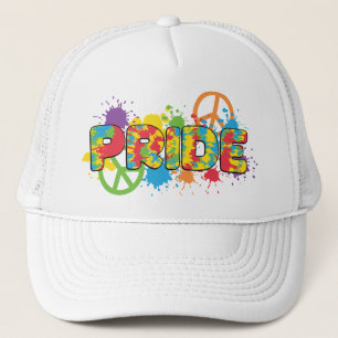 Gorra De Camionero LGBTQ - Orgullo - Colores arcoiris pintan salpicad