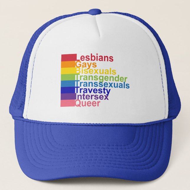 GORRA DE CAMIONERO LGBTTTIQ (Anverso)