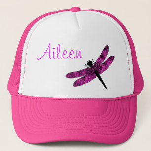 Gorra De Camionero Libélula de alas rosadas