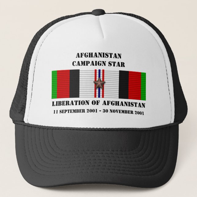 Gorra De Camionero Liberación de Afganistán / STAR CAMPAÑA (Anverso)